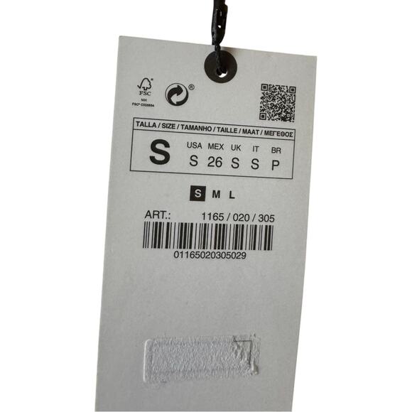 Zara Striped Sleeveless V Front Women's Sweater Sz S NWT - Picture 2 of 7